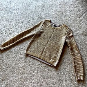 H&M Gold Crew Neck Sweater